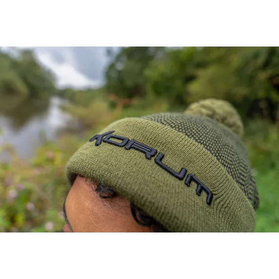 Thermal Beanie Hat - Black/Olive